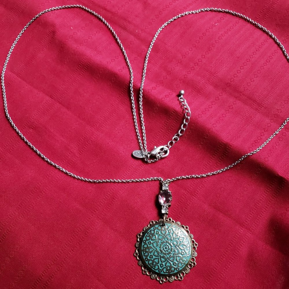 Antique art nouveau style pendant necklace